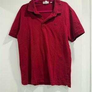 Lacoste Deep Red Polo Shirt